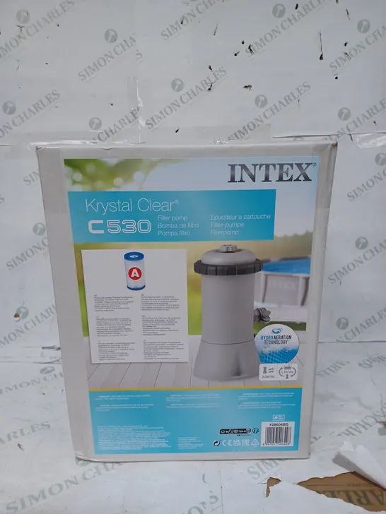 BOXED SEALED INTEX KRYSTAL CLEAR C530 FILTER PUMP