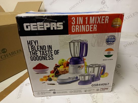 GEEPAS 750W MIXER GRINDER