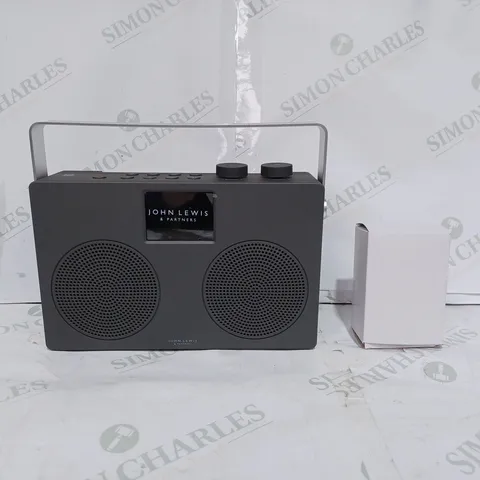 JOHN LEWIS ANYDAY DUO FAB FM DIGITAL RADIO GREY