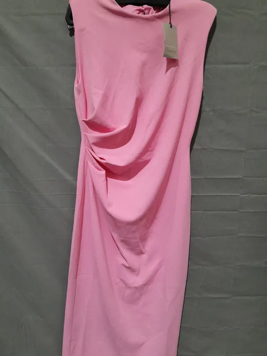 RIVER ISLAND STUDIO PINK SLEEVELESS SHIRT - UK 8