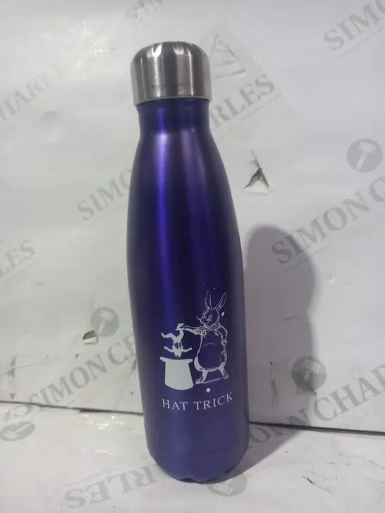 HAT TRICK METAL DRINKS BOTTLE IN PURPLE