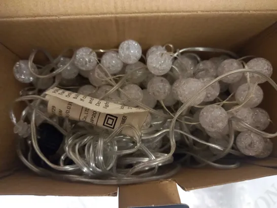 BOXED DESIGNER INDOOR/OUTDOOR FROSTED SNOWBALL LIGHTS