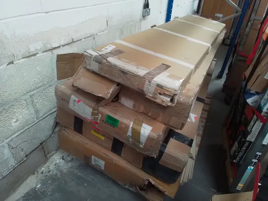 PALLET OF ASSORTED FLAT PACK BED PARTS