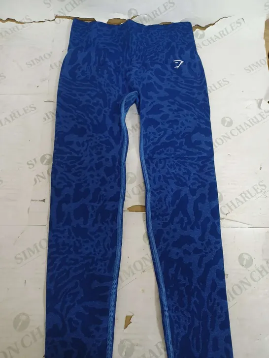 GYMSHARK ADAPT PATTERN SEAMLESS LEGGINGS - SMALL