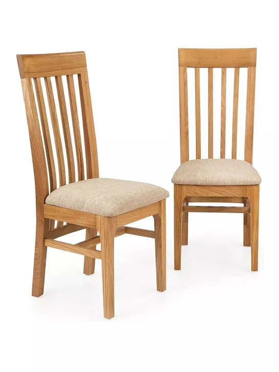 NEW CONSTANCE DINING CHAIR PAIR - COLLECTION ONLY