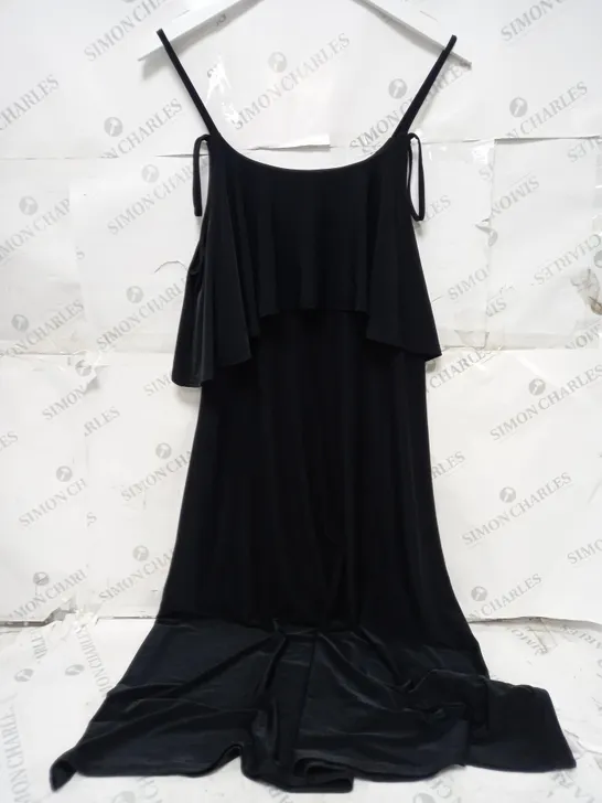 BIBA STRAPPY DRESS IN BLACK - LARGE