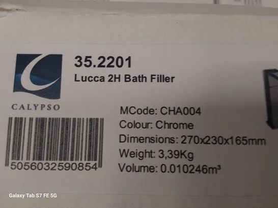 BOXED LUCCA TWO HANDLED BATH FILLER