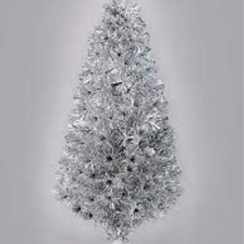 BOXED 5FT PRE LIT SILVER CHRISTMAS TREE - COLLECTION ONLY 