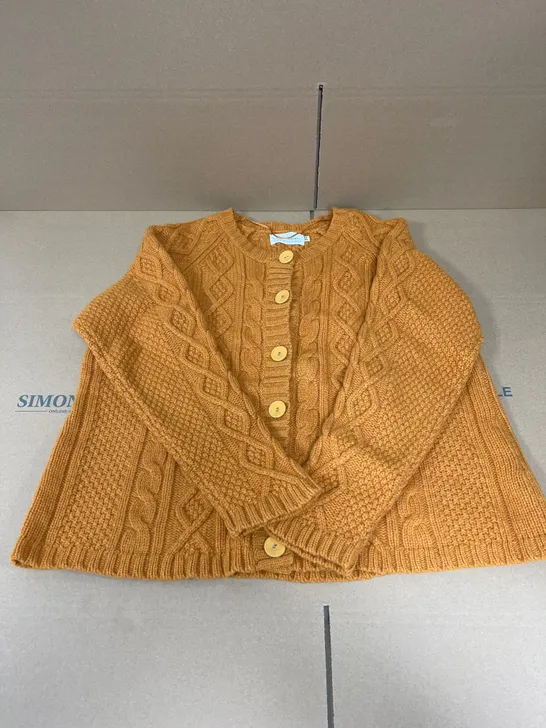 SEASALT CORNWALL SIZE 20 WOMENS ORANGE CABLE KNIT SWEATER