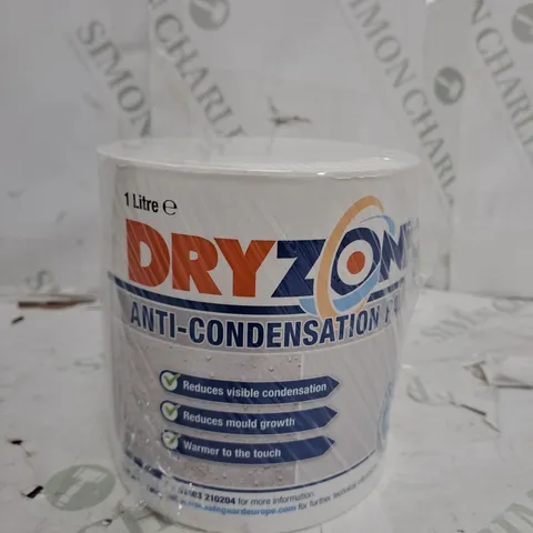 DRYZONE ANTI CONDENSATION PAINT (1 LITRE, WHITE, MATT FINISH) THERMAL PAINT THAT HELPS PREVENT MOULD AND FUNGAL GROWTH - COLLECTION ONLY 