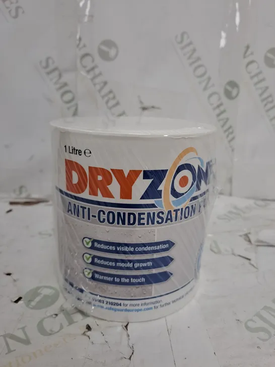 DRYZONE ANTI CONDENSATION PAINT (1 LITRE, WHITE, MATT FINISH) THERMAL PAINT THAT HELPS PREVENT MOULD AND FUNGAL GROWTH - COLLECTION ONLY 