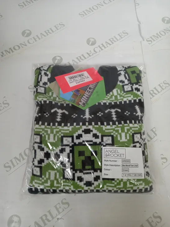 BAGGED MIKEY MINECRAFT JUMPER SIZE 7-8 YEARS