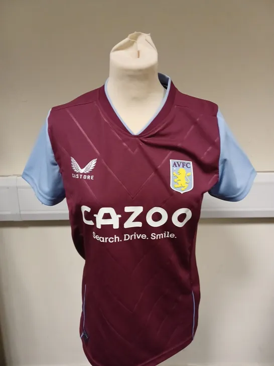 CASTORE ASTON VILLA FOOTBALL CLUB KIT 2022-2023 HOME - SIZE 12 