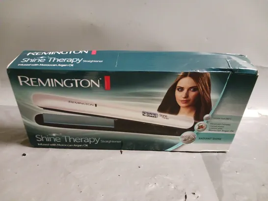 BOXED REMINGTON SHINE THERAPY STRAIGHTENER