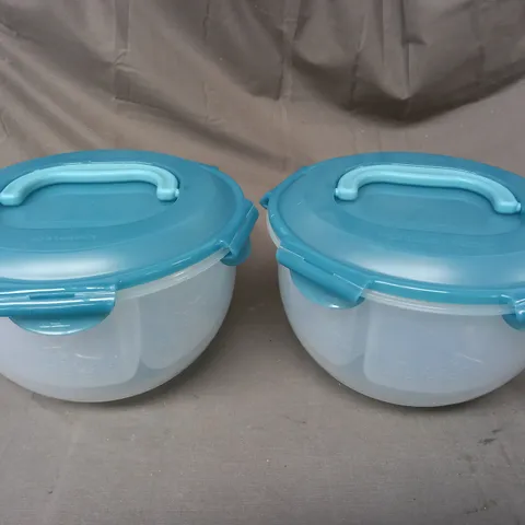 BOXED LOCK & LOCK SET OF 2 FOOD STORAGE CONTAINERS WITH HANDLES