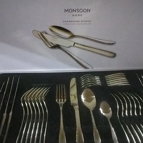 BOXED MONSOON HOME CHAMPAGNE MIRAGE CUTLERY SET , 18/10