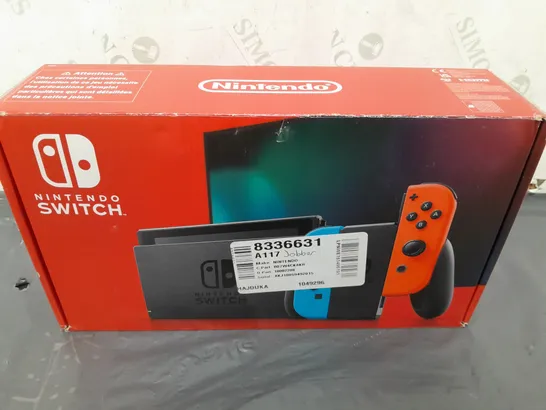 BOXED NINTENDO SWITCH CONSOLE (NEON RED/NEON BLUE)