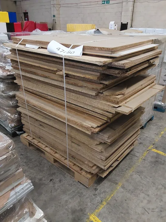 PALLET TO CONTAIN A LARGE QUANTITY OF WAREHOUSE CHIPBOARD PANELS 