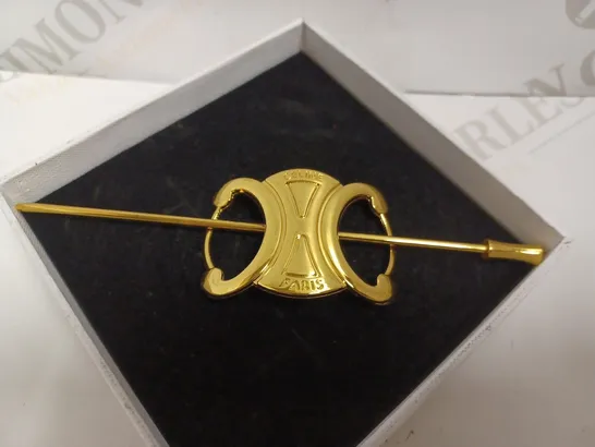 CELINE PARIS GOLD EFFECT HAIR PIN