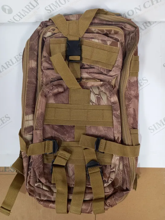 DESIGNER HIKING BACKBACK IN PYTHON MUD CAMO COLOUR