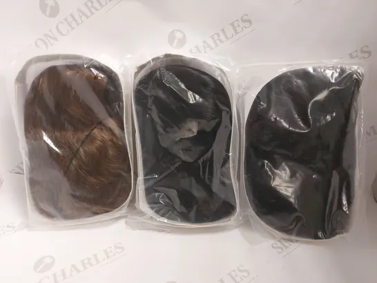 BOX OF APPROX 6 WIGS IN ASSORTED COLOURS AND STYLES