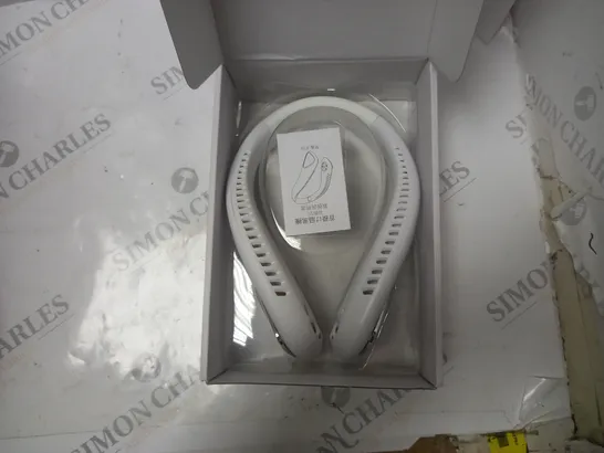 BOXED BLADELESS NECK FAN IN WHITE