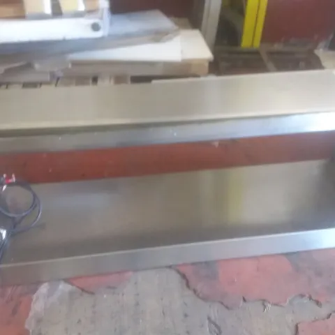 STAINLESS STEEL COUNTER TOP UNIT WITH LIGHTS
