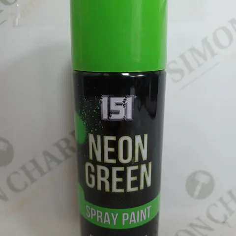 BOX OF 12 151 NEON GREEN SPRAY PAINT 