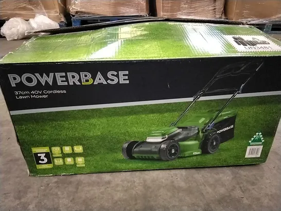 BOXED POWERBASE 37CM 40V CORDLESS MOWER