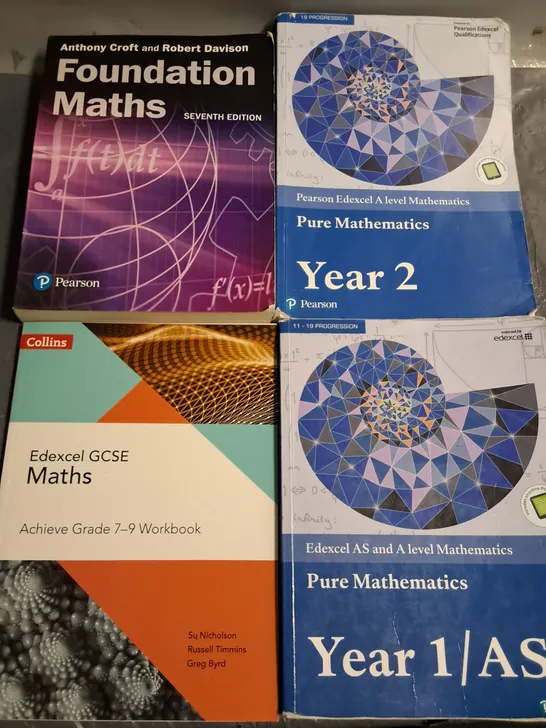 LOT OF 4 MATHEMATICS EDUCATIONAL BOOKS