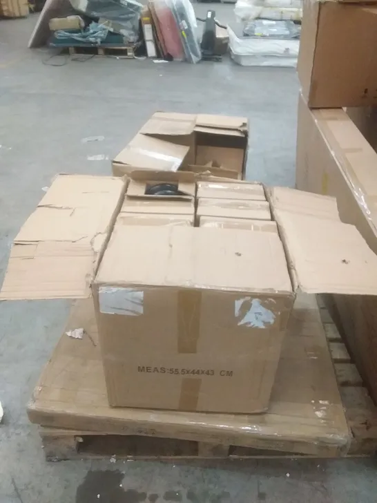 PALLET OF BOXED FURNITURE PARTS AND 17 BOXED SCOOTER WHEEL SET