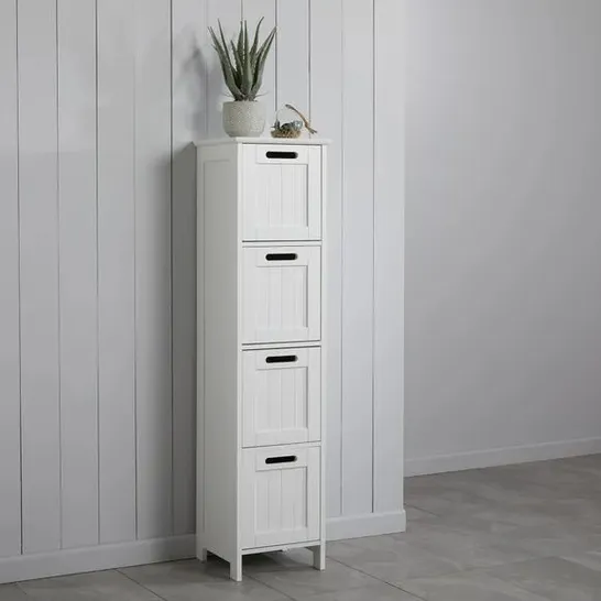 BOXED RIMINI 4 DRAWER UNIT IN WHITE 