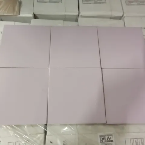 PALLET OF APPROXIMATELY 90 PACKS OF 44 BRAND NEW MAT VIOLET ASTUCE COLLECTION MAISON TILES- EACH PACK COVERS APPROXIMATELY 1M² (TOTAL APPROX. 90 SQ.METRES)