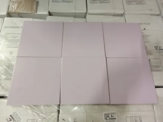 PALLET OF APPROXIMATELY 90 PACKS OF 44 BRAND NEW MAT VIOLET ASTUCE COLLECTION MAISON TILES- EACH PACK COVERS APPROXIMATELY 1M² (TOTAL APPROX. 90 SQ.METRES)