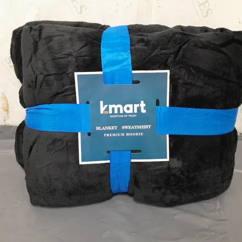 BOXED KMART OVERSIZED BLANKET HOODIE IN BLACK 