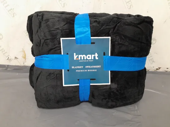 BOXED KMART OVERSIZED BLANKET HOODIE IN BLACK 