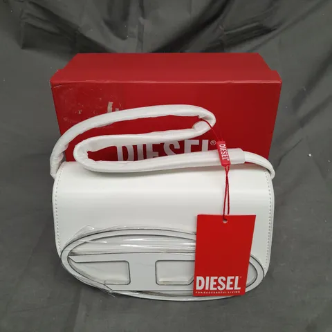 BOXED DIESEL SHOULDER BAG IN WHITE 