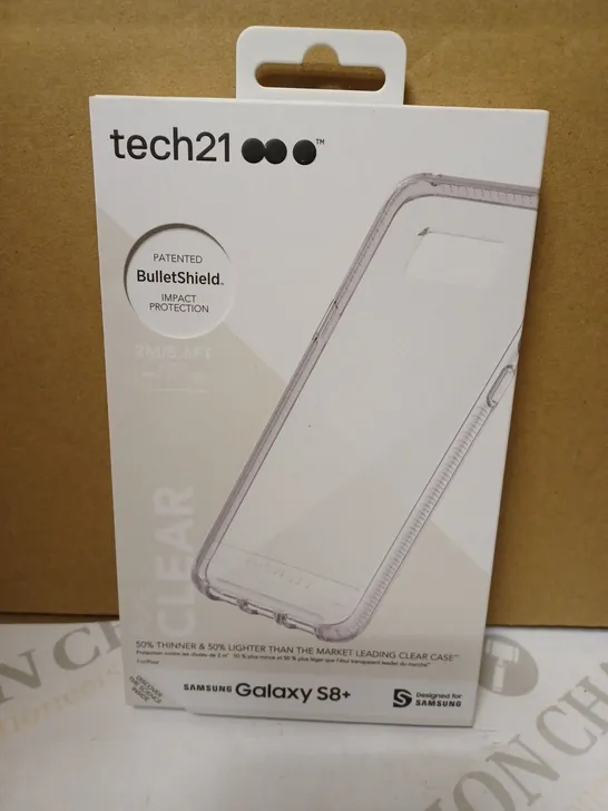 LOT OF APPROX. 72 BRAND NEW BOXED TECH 21 T21-5603 PURE CLEAR CASE COVER WITH BULLETSHIELD 2M DROP PROTECTION FOR SAMSUNG GALAXY S8+ 