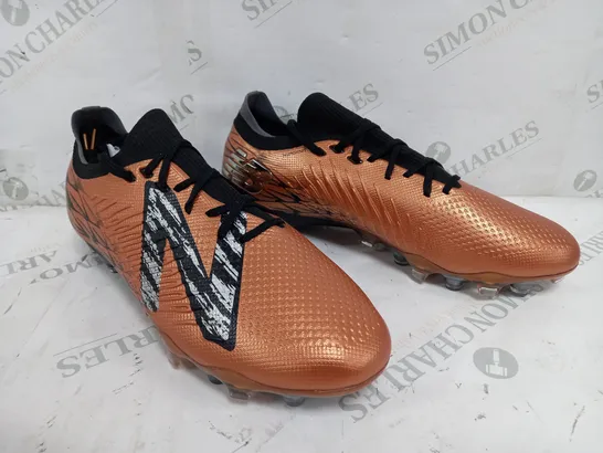 NEW BALANCE TEKELA METALLIC BRONZE FOOTBALL BOOTS - UK 11