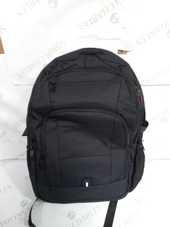 BLACK TRAVEL BACKPACK 