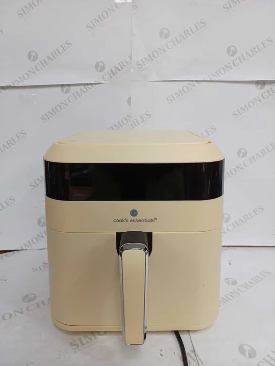 COOKS ESSENTIALS AIR FRYER IN YELLOW ( VISABLE DAMAGE)