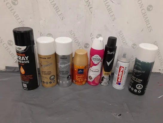 APPROXIMATELY 6 ASSORTED AEROSOL CANS TO INCLUDE SURE MEN, AIR FRESHNERS AND IMPERIAL LEATHER - COLLECTION ONLY 