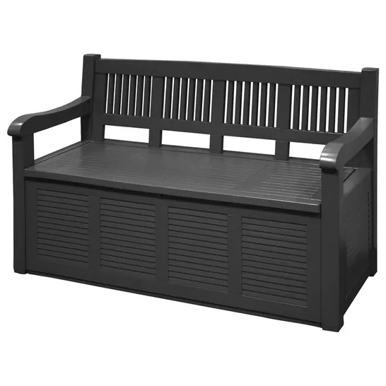 BOXED SCHWABE STORAGE BENCH - BLACK (1 BOX)