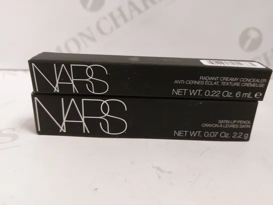 BOX OF 2 NARS ITEMS TO INCLUDE SATIN LIP PENCIL AND CREAMY CONCEALER