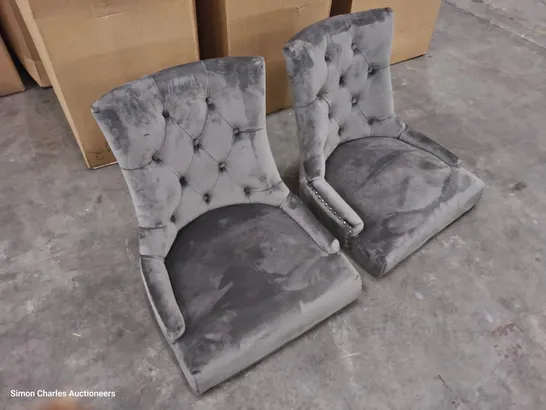 BOXED PAIR OF DESIGNER DINING CHAIRS