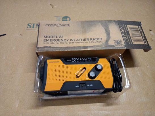 BOXED FOSLAY MODEL A1 EMERGENCY WEATHER RADIO