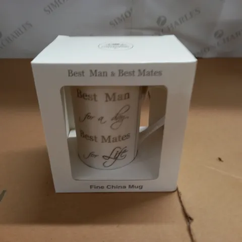 BOXED LEONARDO COLLECTION BEST MAN FINE CHINA MUG