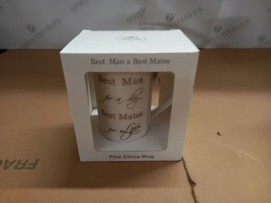 BOXED LEONARDO COLLECTION BEST MAN FINE CHINA MUG