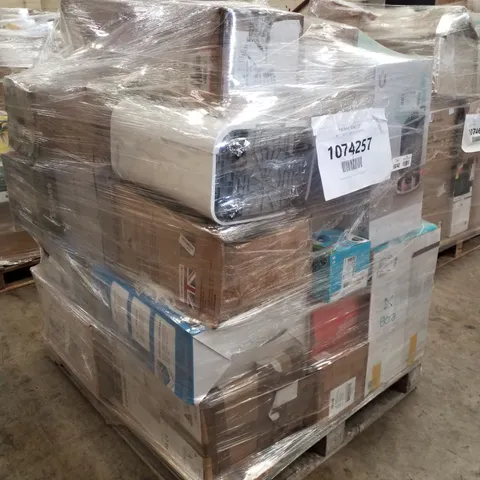 PALLET OF APPROXIMATELY 23 UNPROCESSED RAW RETURN HOUSEHOLD AND ELECTRICAL GOODS TO INCLUDE;