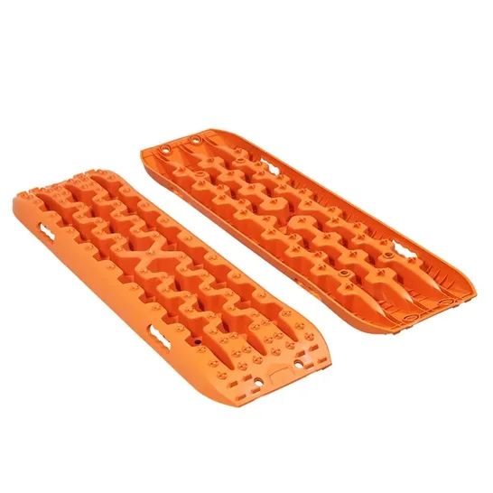 BOXED COSTWAY 2 PIECES STARTING AID SAND PLATES OFF-ROAD, TIRE LADDER FOR SAND/MUD/SNOW, 10T, RECOVERY BOARD - ORANGE